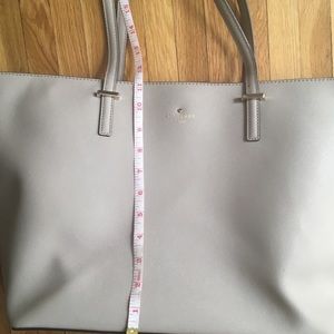 Large stone-colored Kate Spade tote